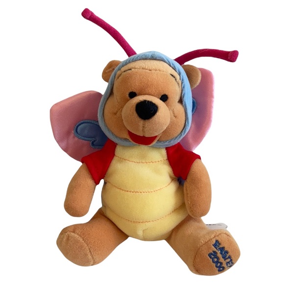 Disney Other - Disney Winnie the Pooh butterfly bean bag plush toy decoration NEW Easter spring